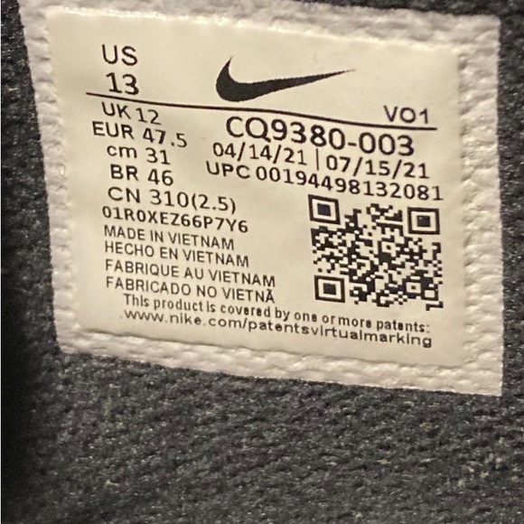 Nike LeBron James Witness 5 Basketball Shoe Black Purple Gold Lakers Mens SZ 13 - Picture 4 of 16